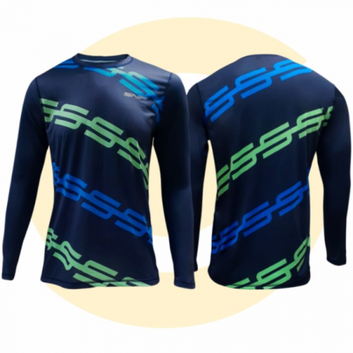 SNP - California Navy Running Jersey - Men - Long Sleeves